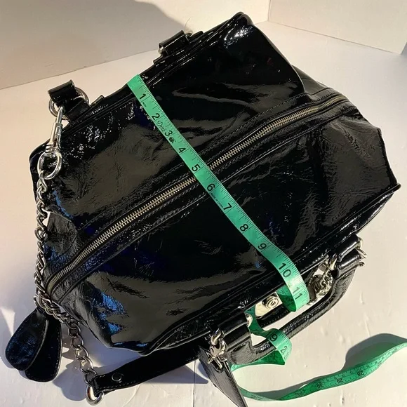 Dolce & Gabbana Glossy Black Chain Shoulder Bag - Picture 4 of 16